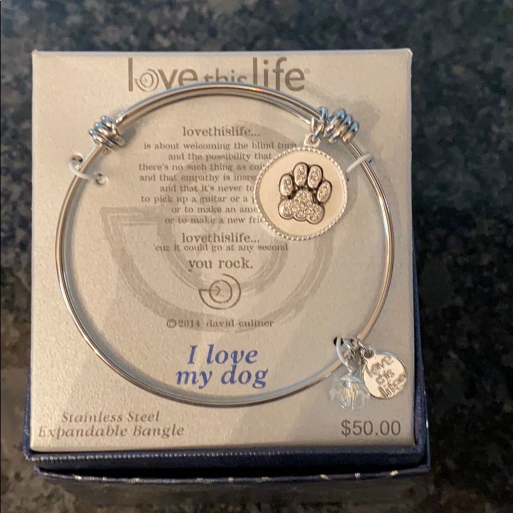 Brand New “Love my dog bracelet” bangle